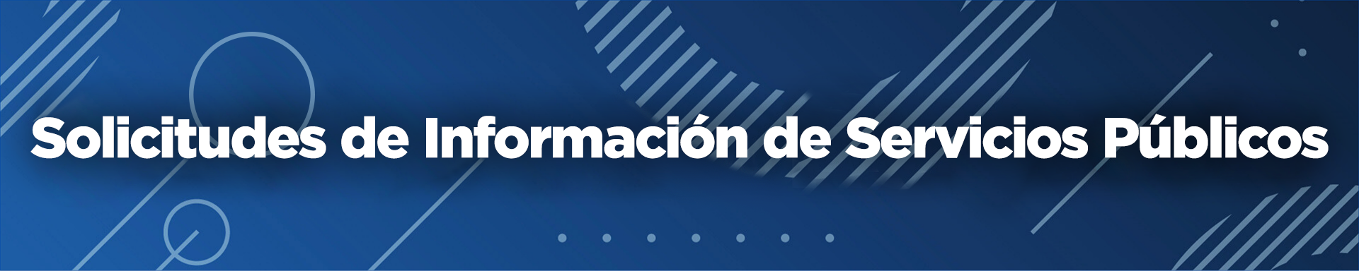 Solicitudes de Información de Servicios Públicos