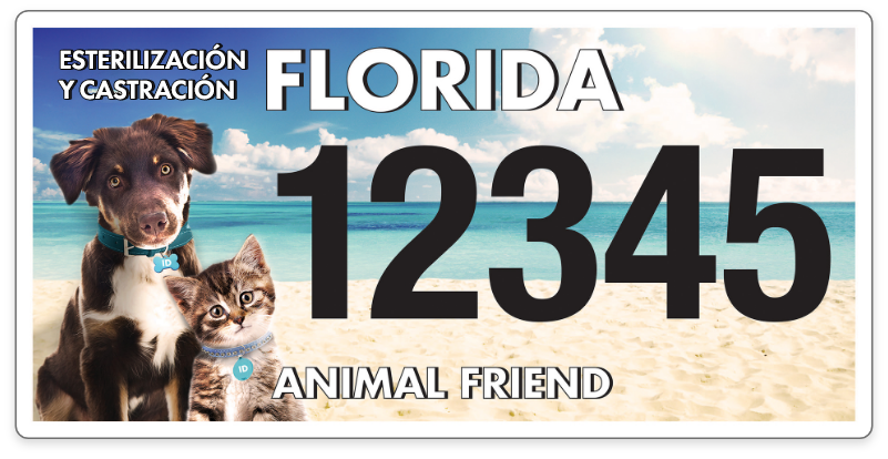 Placa de Florida Animal Friend